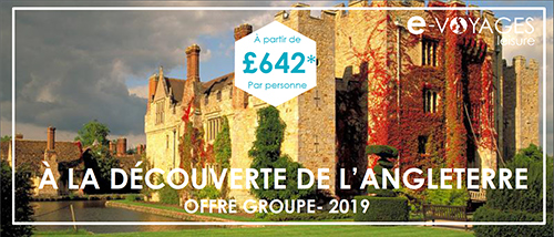 « Découverte de l’Angleterre » : l’offre d’E-Voyages Group qui ravira vos clients !